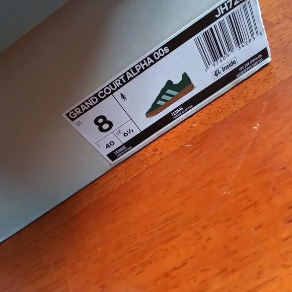 New adidas Grand Court Alpha Court Green Clear Mint Gum Fat Tongue Fat Laces8